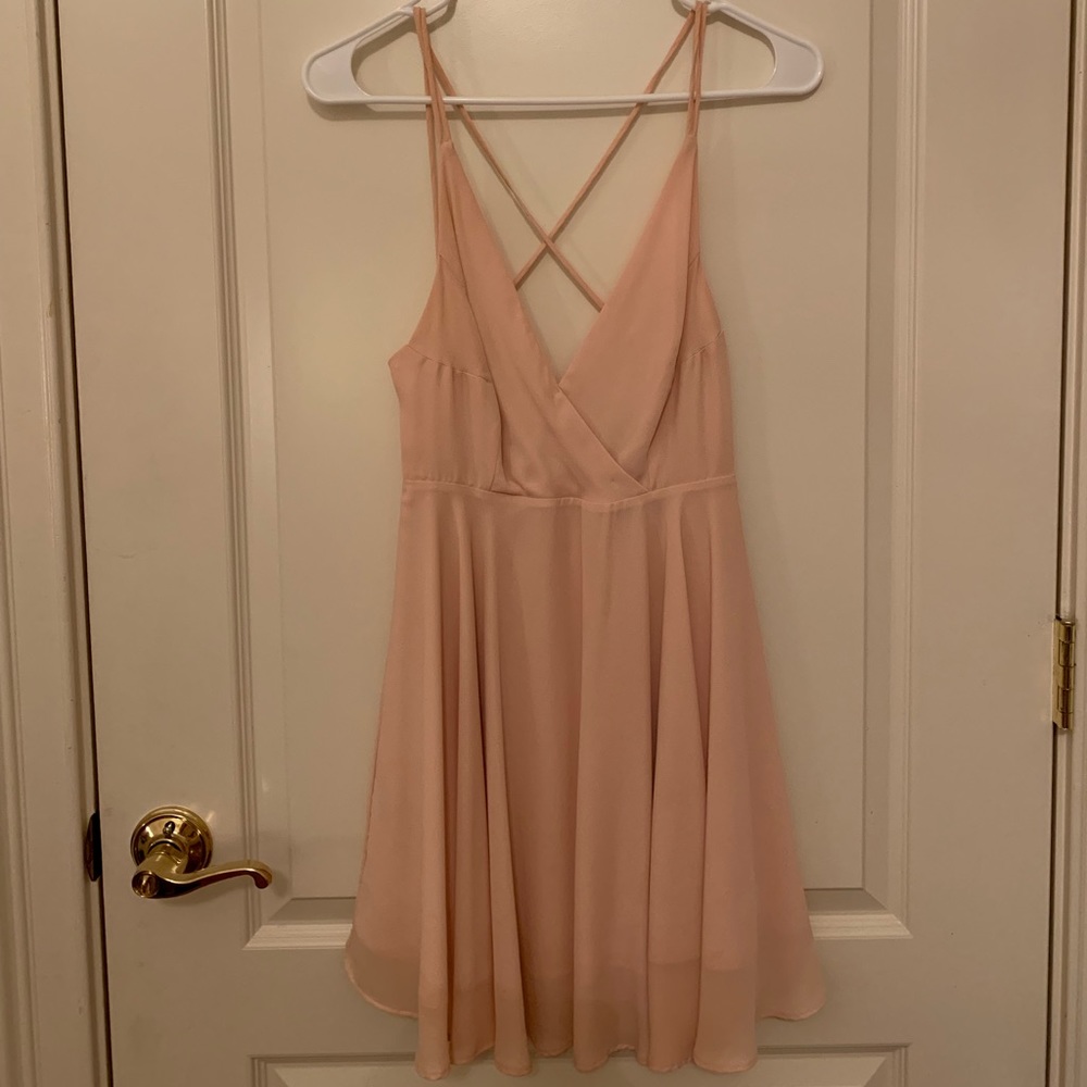 Cross Back Mini Dress - Picture 6 of 7